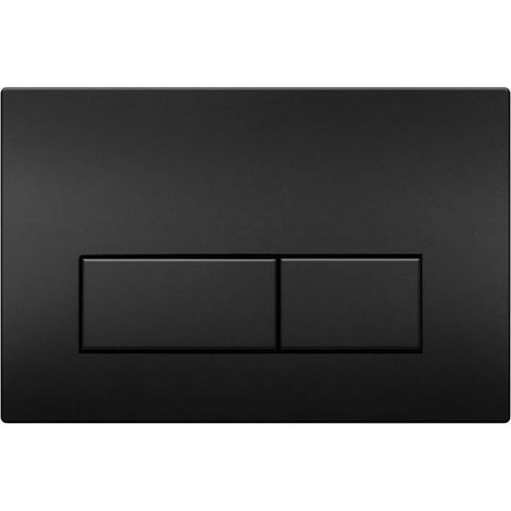 Plaque de Commande WC, Compatible avec Geberit Sigma, UP300 et UP320, avec Double Chasse, Équipée d'un Set de Leviers de Chasse et d'un Cadre d'Installation, Dimensions 245 × 164mm.(Noir) (1/5)