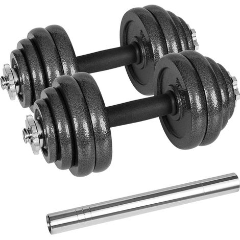 Rebel Active verstellbare Gusseisen-Hanteln im Koffer mit Stange, Set 30 kg RBA-2327-30 (5901890122269) (1/5)