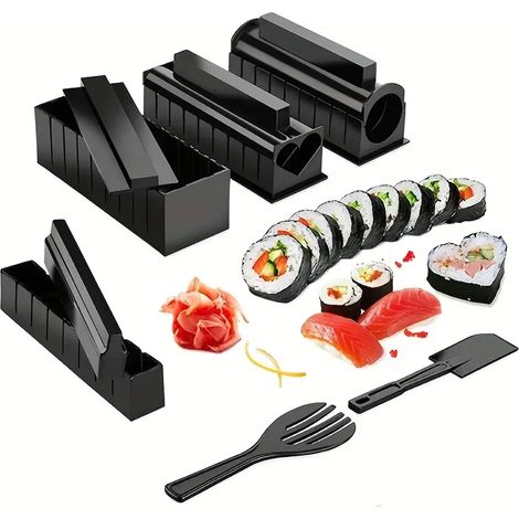 Sushi-Zubereitungsset zum Selbermachen, Rollen für Makis und California Rolls, Reisform, kreative und einfache Küchenutensilien (1/5)