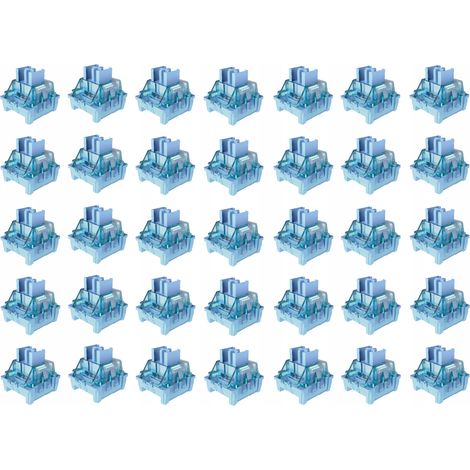 Interruptores mecánicos Attack Shark Jelly Blue con clic, 35 unidades. (1/4)