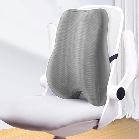 Coussin orthopédique anatomique pour soutien lombaire en mousse à mémoire de forme — appui dorsal (dos, lombaires)