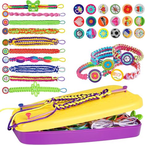 Kit de fabrication de bracelets pour fille sept à douze ans set créatif pour arts et loisirs manuels