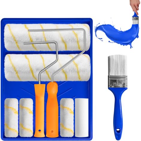 FLITI 9" Paint Roller Kit with Tray and Brush - Complete Set for Wall and Ceiling Decoration (1/5)