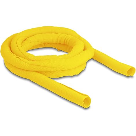 20870 TUYAU EN TISSU À FERMETURE AUTOMATIQUE RÉSISTANT À LA CHALEUR JAUNE 2 M X 19 MM DELOCK
