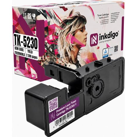 Toner Inkdigo TK5230C compatibile con Kyocera ecosys M5521cdn P5021cdn P5021 certificato TÜV (1/5)