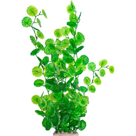 Adorno de planta artificial con hojas para decoración de acuario (1/5)