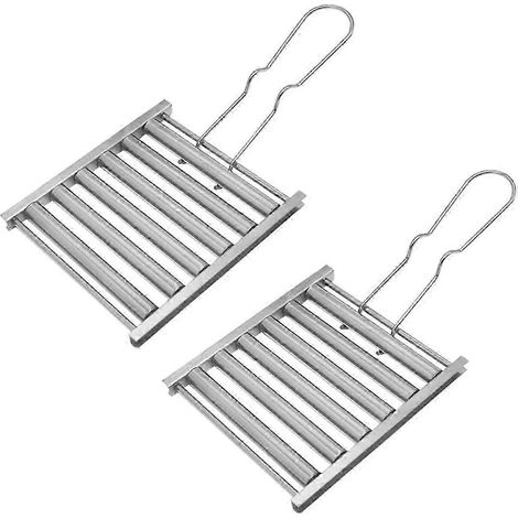 Rouleau à hot-dogs moyen en acier inoxydable, pour barbecue, outils spéciaux pour barbecue en extérieur JN (1/5)