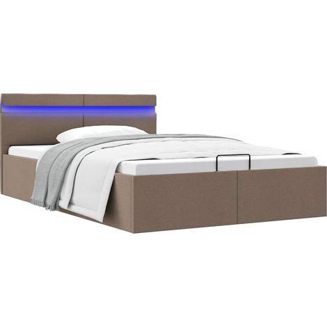Cadre de lit à rangement hydraulique sans matelas 140x200 cm
