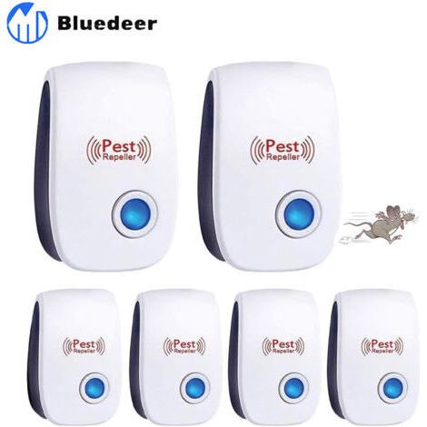 Lot de 6 répulsifs à ultrasons pour Souris - Répulsif à ultrasons pour Souris - Répulsif à ultrasons pour Souris - Répulsif à Souris - Répulsif à moustiques - Répulsif électronique pour parasites (1/5)