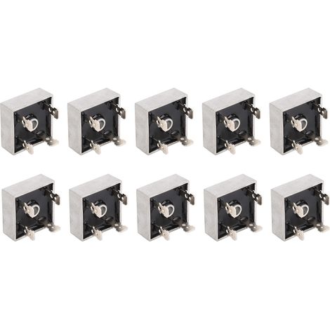 Pont Redresseur 50A 1000V Monophasé, Lot de 10, Refroidissement Optimal, 31,5x31,5mm (1/5)