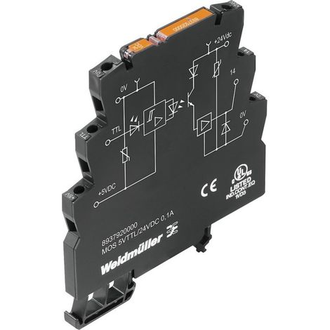 Weidmüller Halbleiterrelais 8937920000 0.1 A Schaltspannung (max.): 24 V/DC  1 St. (1/2)