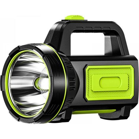 Lampe torche LED ultra-lumineuse avec batterie haute capacité, éclairage latéral, lampe torche étanche haute puissance, adaptée aux situations d'urgence, à la randonnée, au camping et à la chasse.