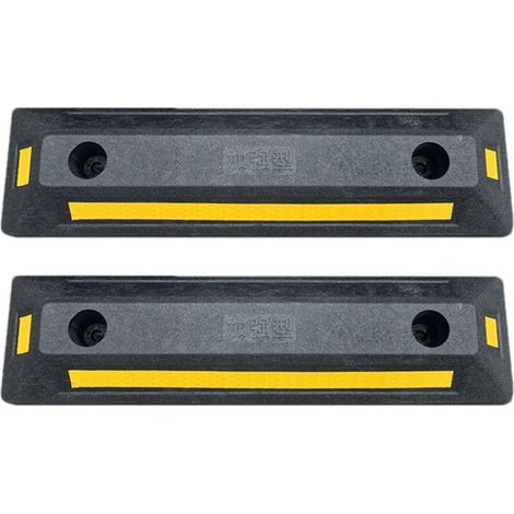 Butée de roue de garage en caoutchouc robuste pour voitures, camions, bus, remorques, camping-cars et chariots élévateurs (1/5)