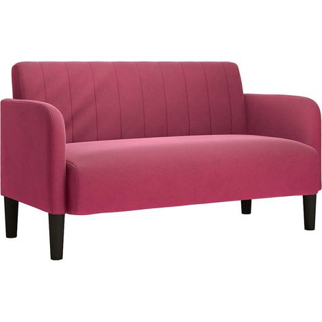 Canapé,Sofa pour Salon,Banquette causeuse rouge bordeaux 109 cm velours CFW442280 (1/5)