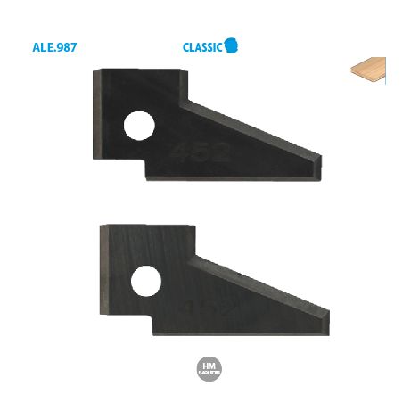 2 fers HM profil N°463 - 14 x 30 x 2 mm pour porte-outils 987.150.30.461 (1/2)