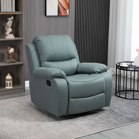 chaise TV pivotante,inclinable à 135°,chargeable jusqu’à 150 kg,fauteuil inclinable avec repose-pieds pour salon et chambre,polyester,vert