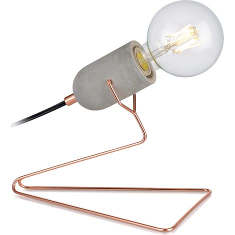 Teamson Home Pettit Accent Table Lamp, Electric Reading Desk Light for Living Room, Office or Bedroom, Modern Lighting in Rose Gold (1/4)