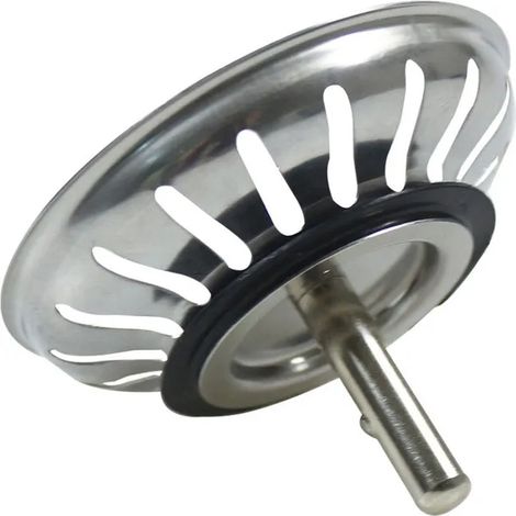 Panier bonde évier 80 mm inox, pop-up lavable (1/4)