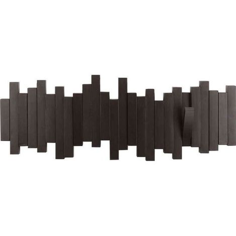 Porte manteau mural design Sticks Expresso 49,2 x 18,1 x 2,9 cm (1/4)