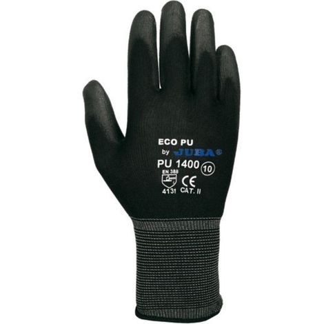 BPU1400/8 GUANTE NYLON RECUBIERTO DE POLIURETANO SIN COSTURAS CON PUÃ‘O COLOR NE - JUBA