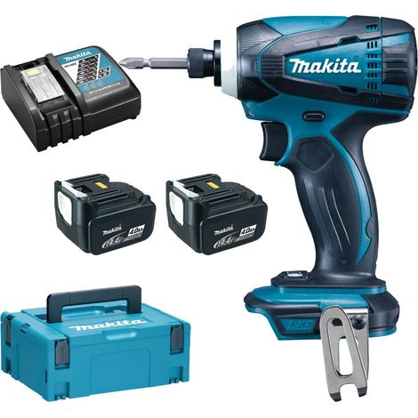Makita DTD134RMJ Taladro atornillador de impacto 155 Nm 14,4 V / 2x 4,0 Ah batería + cargador en Makpac