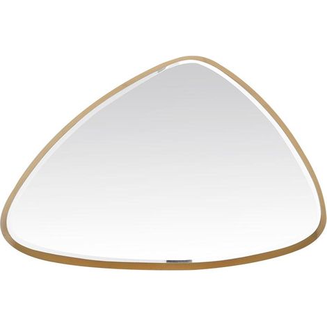 Miroir biseauté triangle doré 55x35x4cm (1/3)