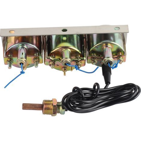 3-in-1-Autoinstrumenten-Set, 52 mm/2 Zoll, Wassertemperatur, Öldruck, Universal-Spannungsmesser für 12 V (1/5)