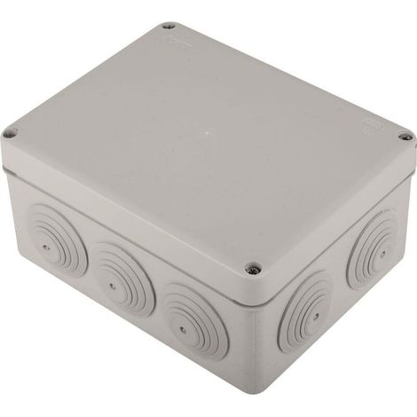 boite de dérivation - ip55 - 210 x 170 x 80 mm - couvercle - vis inox - 100210