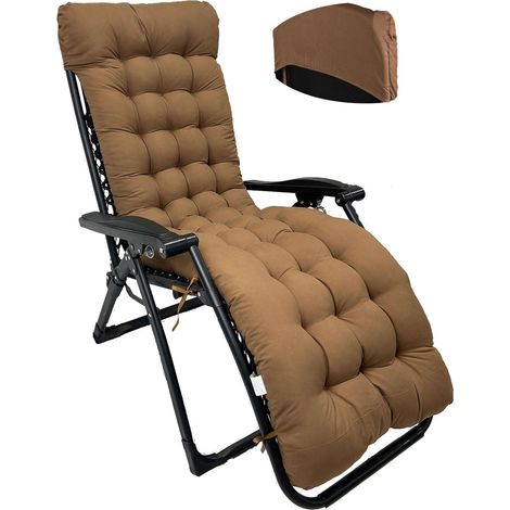 Outdoor Garden Sun Lounger Cushion, Thick Sun Lounger Cushion, Outdoor Chair Cushion with Non-Slip Cap and Adjustable Band for Patio, Balcony, Vacation Travel (03) (1/5)