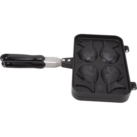 Moule à gaufres Taiyaki en forme de poisson, antiadhésif, double cuisson. (1/5)