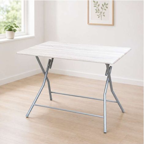 Domo Mea - Tavolo Pieghevole 70 x 100 cm in Metallo e MDF Canadian (1/2)