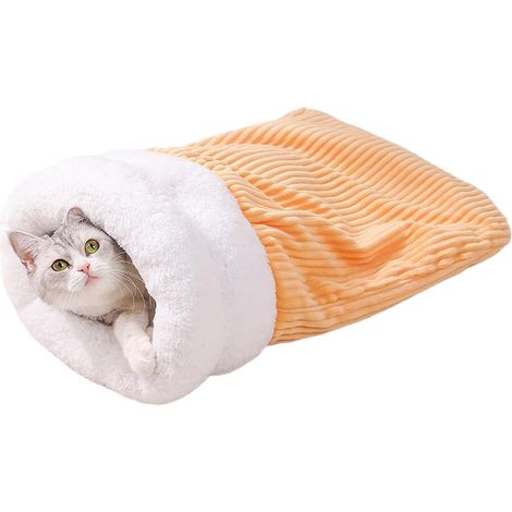Sac De Couchage pour Chat Maison Douce Et Chaleureuse pour Chaton (1/5)