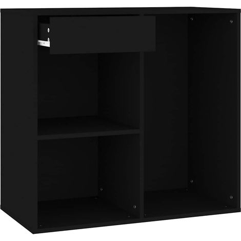 Maison Exclusive - Armadietto per Cosmetici Nero 80x40x75 cm in Legno Multistrato (1/5)