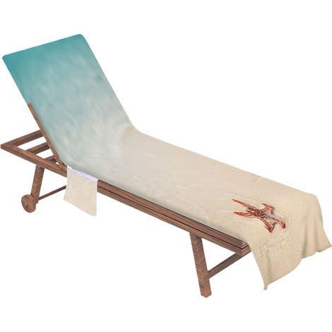 Chair Towel Cover Foldable Non Slip Beach Covers 83x29 Inch (1/5)