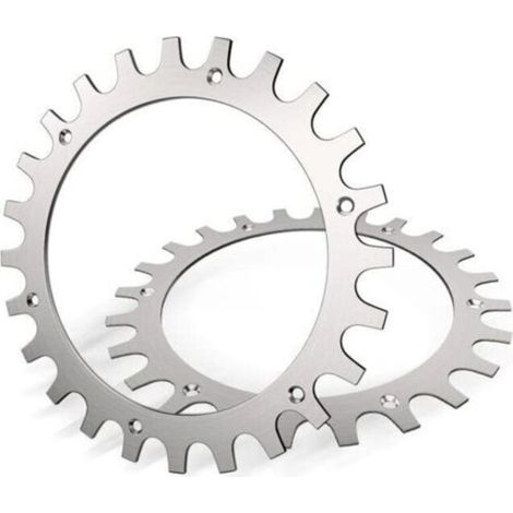 Crampons en acier inoxydable de haute qualité pour tondeuse Worx Landroid modèle S/M. Épaisseur : 2 mm, traction améliorée, ébavurage poli, diamètre de la roue : 205 mm.