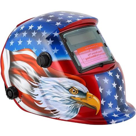 Casque de soudeur, masque de soudeur à assombrissement automatique léger à énergie solaire pour le soudage pour la production et la fabrication de métaux pour l'automobile pour le meulage (1/5)