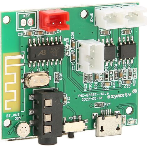 Carte Amplificateur Audio Bluetooth 5.0 avec Entrée AUX et Sortie RCA - Module Haute Fidélité