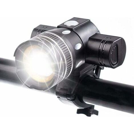 5000 Lumens Lumière Vélo Eclairage Avant Rechargeable, LED Etanches Lampe Vélo Haute luminosité 6 Heures de Cyclisme sur Route de Montagne sécurité Banlieue Lampe de Poche avec 3 Modes (1/5)