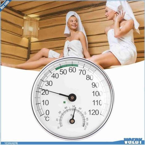 Ashata thermomètre pour sauna Thermo-Hygromètre 2 en 1, Thermomètre de Salle de Sauna de Haute Précision, hygiene specifique (1/5)