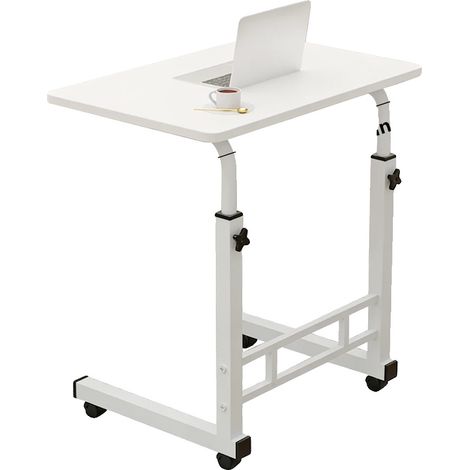 Escritorio de oficina con tablero elevable, altura regulable, blanco B (1/2)