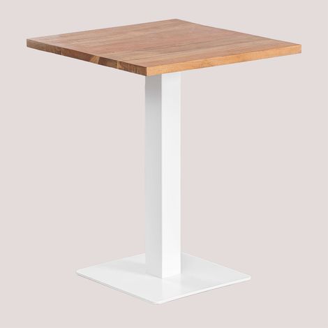 Tavolo Bar Quadrato Legno Acacia Ristretto SKLUM            