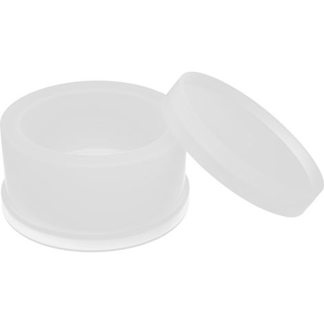 Moule en silicone transparent pour boîte DIY, moule rond de rangement pour bijoux et créations artisanales