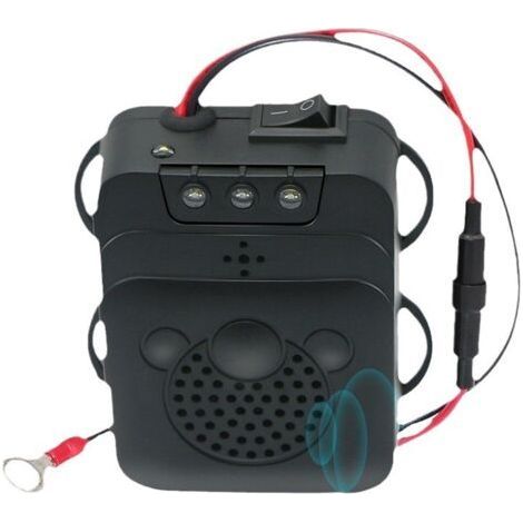 Répulsif Ultrason pour Voiture, Électronique Dissuasion Répulsif Anti-Fouine de Rat avec Lampes Stroboscopiques à Del pour Voiture, Grange, Cuisine (1/4)