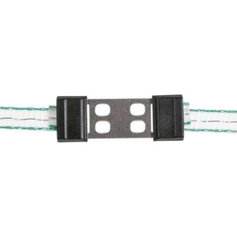 CONNETTORE FETTUCCIA ELETTRORECINZIONE AKO KERBL - ACCIAIO INOX MM 20 CF=PZ 5 - 1 confezione