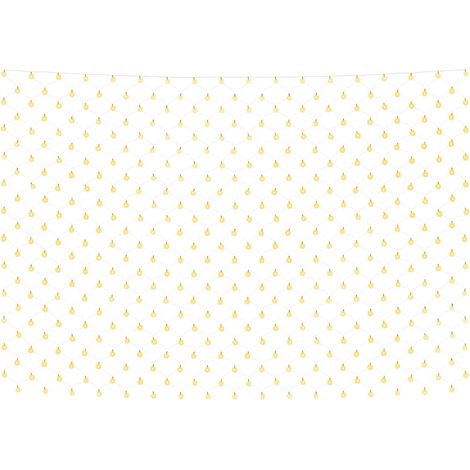 Rete luminosa LED bianco caldo interno esterno 4 x 4 m 544 luci atmosfera festiva in PVC verde 020046765