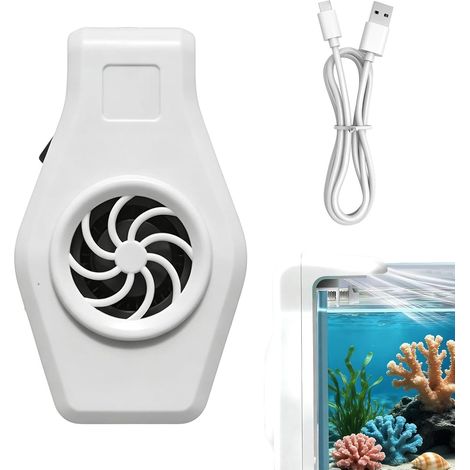 Aquarium Ventilator - Einstellbare Windgeschwindigkeit, Aquarium Wasserkühler mit Verdunstungskühlung, Kompakter Tankkühler, Leises Wärmeableitungssystem, Professionelle Temperaturregelung für Home (1/5)
