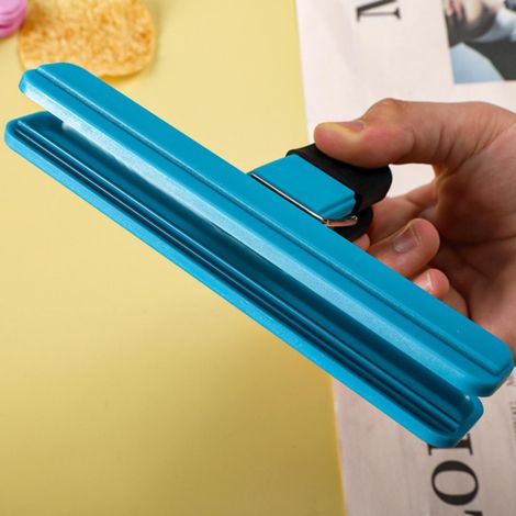 Clip Pour Sachet Alimentaire - En Plastique PVC Et Caoutchouc - 15,1 x 8,4 cm - Étanche À L'Air - Réutilisable - Pour Snacks Fruits Légumes Pain - Lot De 1 (1/5)