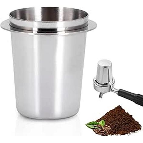 Doseur à café en acier inoxydable de 51 mm, 1 pièce. Doseur à café robuste pour café et expresso. Doseur de barista en acier inoxydable. (1/5)