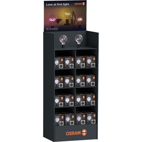 Présentoir Lampes Osram Présentoir Interactif Avec Ampoules à Messages - Osram