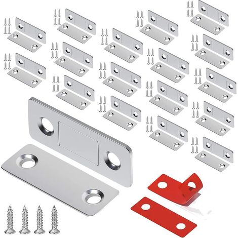 Lot de 18 aimants ultra-fins pour portes placard et tiroirs (1/5)